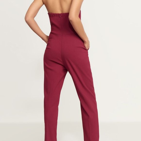 Dynamite Raspberry Pink Strapless Jumpsuit - Small - Picture 3 of 7